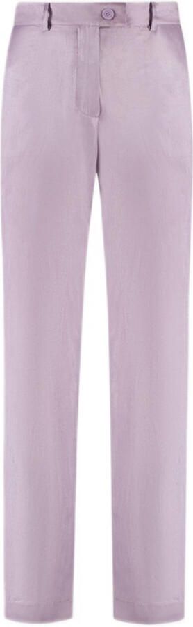 AMAYA Amsterdam straight high waist broek lila - Foto 5