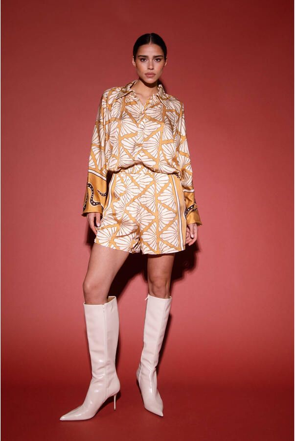 AMAYA Amsterdam straight high waist casual short multi - Foto 5