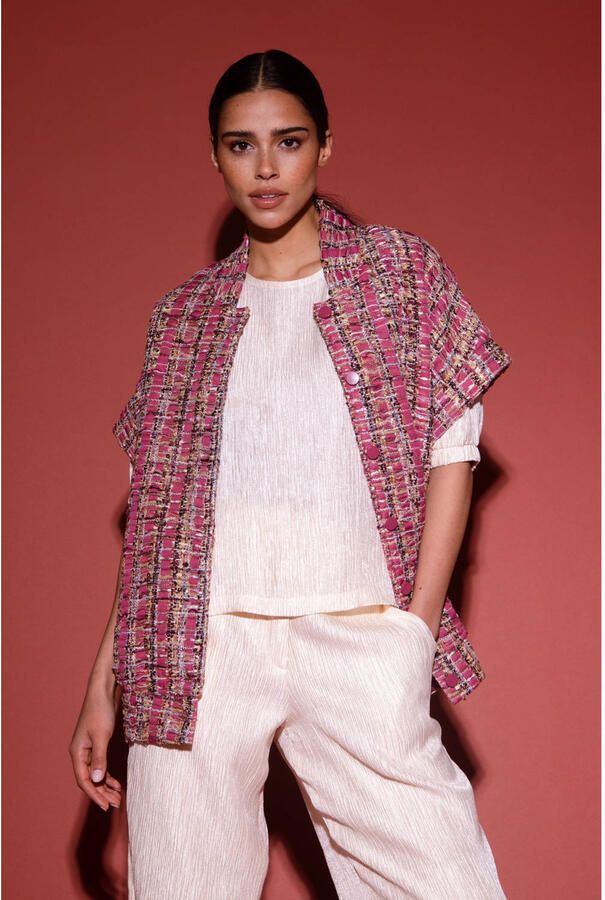 AMAYA AMSTERDAM Dames Tops & T-shirts Danielle Top Ecru - Foto 6