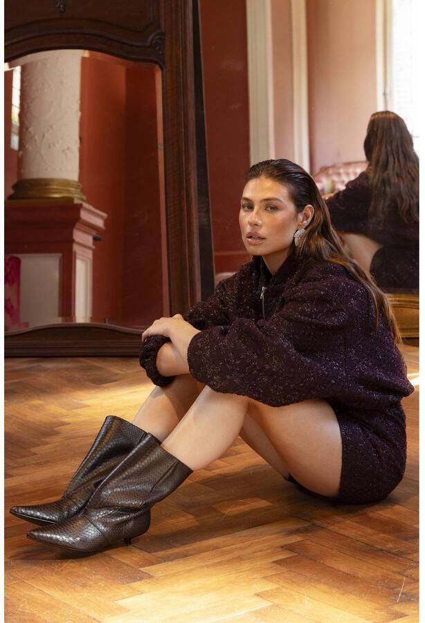 AMAYA AMSTERDAM Dames Jassen Snowfall Jacket Bordeaux - Foto 7