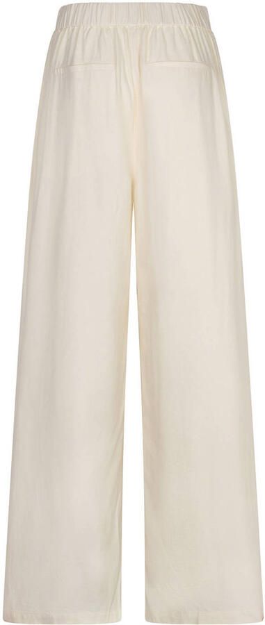 AMAYA Amsterdam wide leg regular waist broek ecru - Foto 3