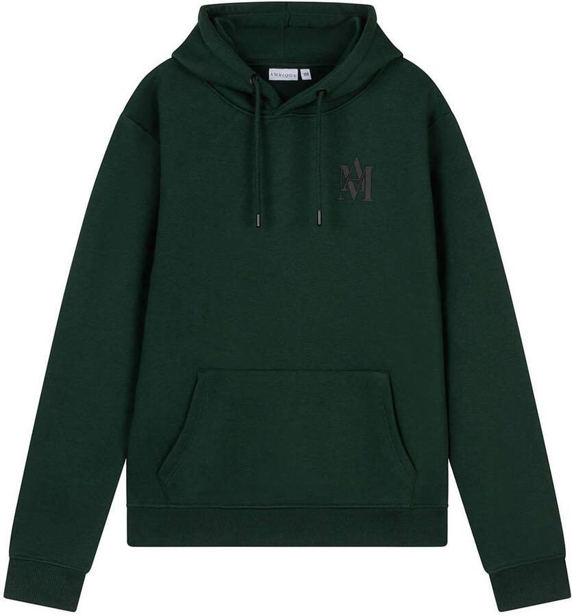 Ambique hoodie met backprint donkergroen - Foto 2
