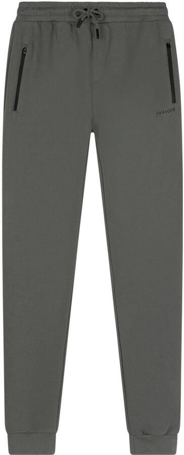 Ambique slim sweatpants donkergroen