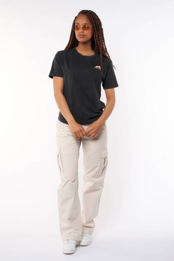 America Today T-shirt Eames met printopdruk zwart