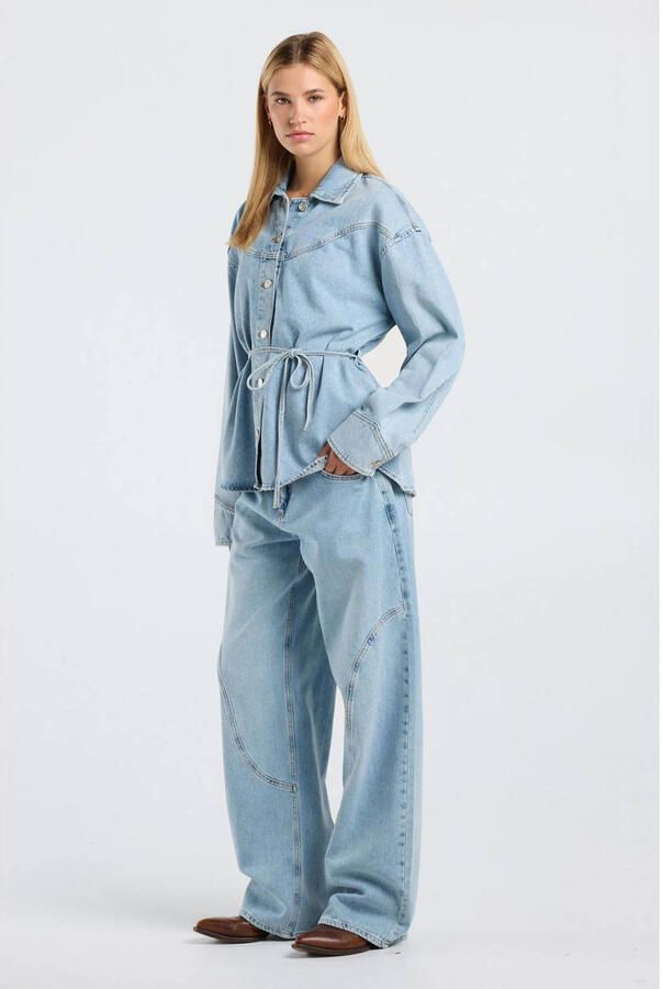 America Today Atlanta loose fit jeans light blue - Foto 2
