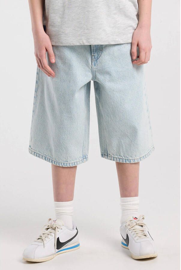 America Today baggy jort light blue denim