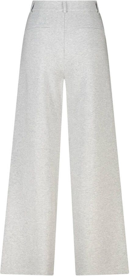 America Today barrel broek met plooien grijs - Foto 3