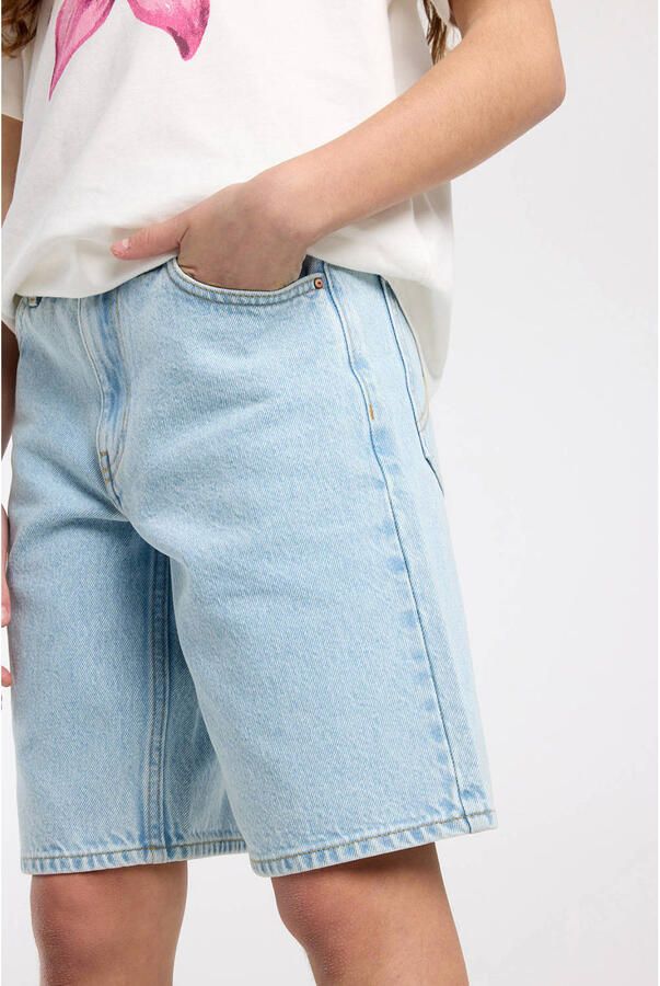 America Today bermuda short light blue denim