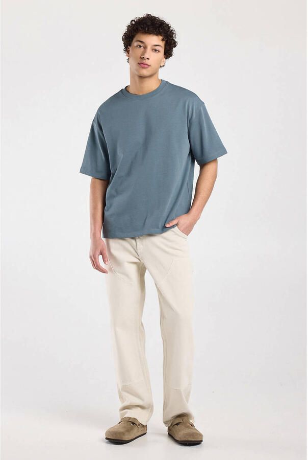America Today boxy T-shirt blauw - Foto 3