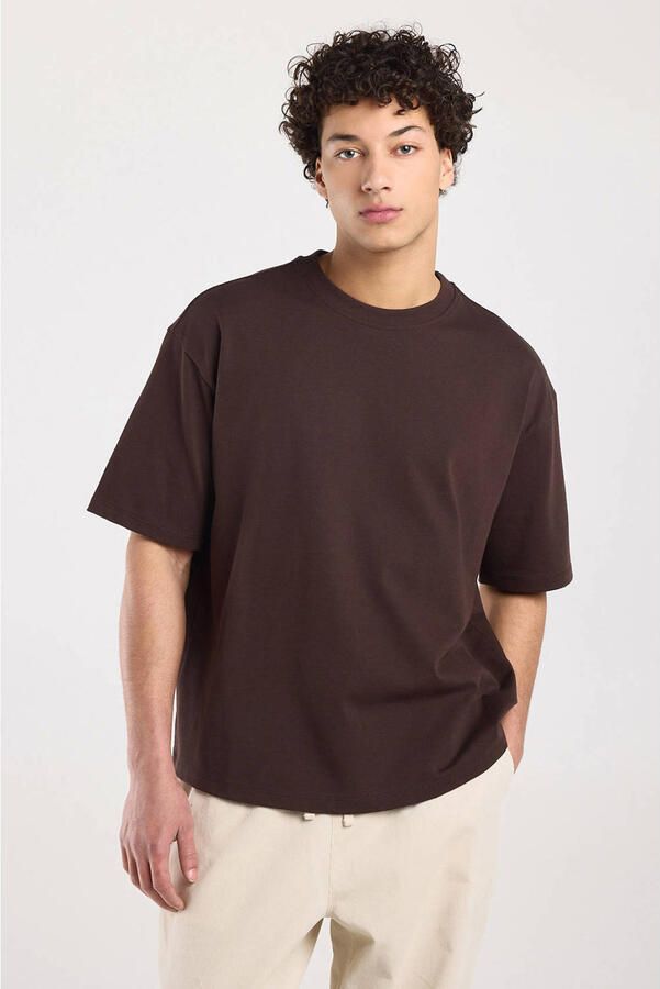America Today boxy T-shirt bruin