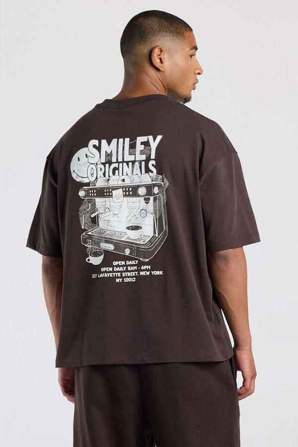 America Today boxy T-shirt met backprint bruin - Foto 2