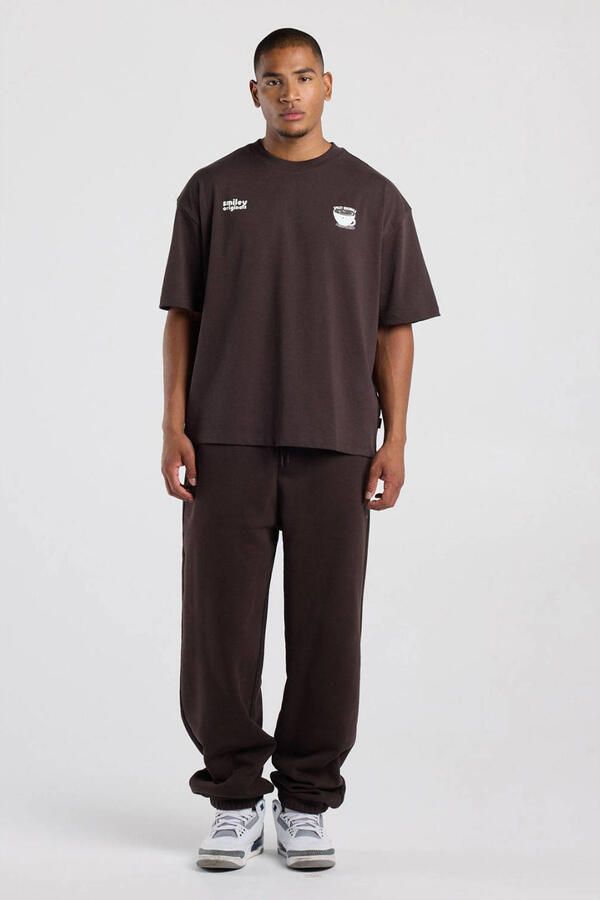 America Today boxy T-shirt met backprint bruin - Foto 3