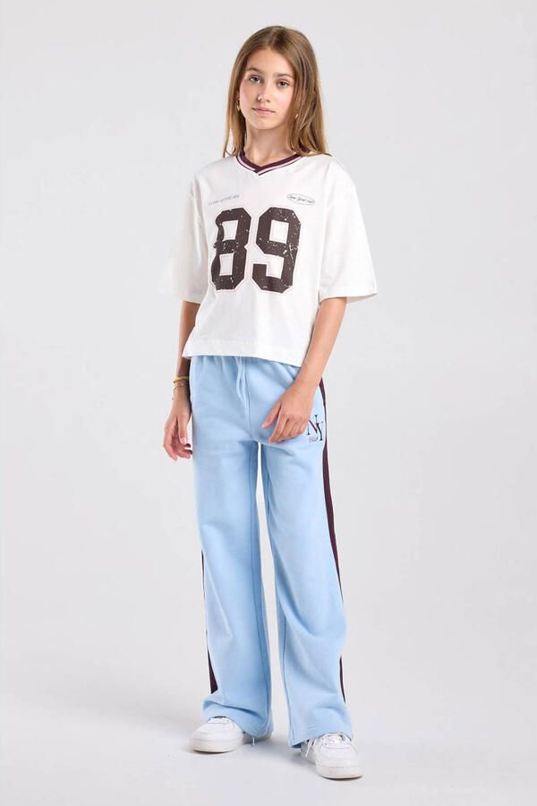 America Today boxy T-shirt met print ecru - Foto 3