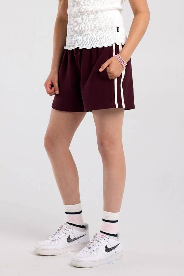 America Today casual short donkerrood