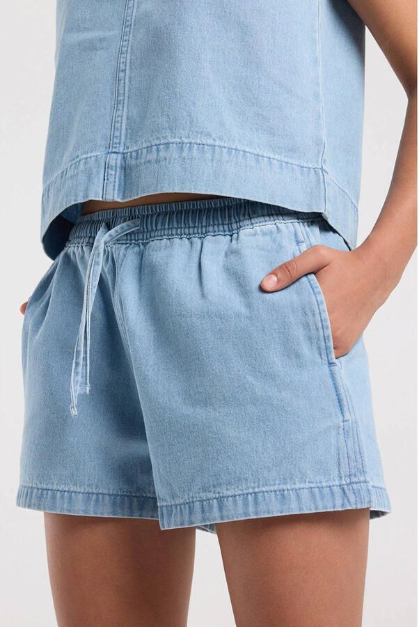 America Today casual short light blue denim - Foto 2