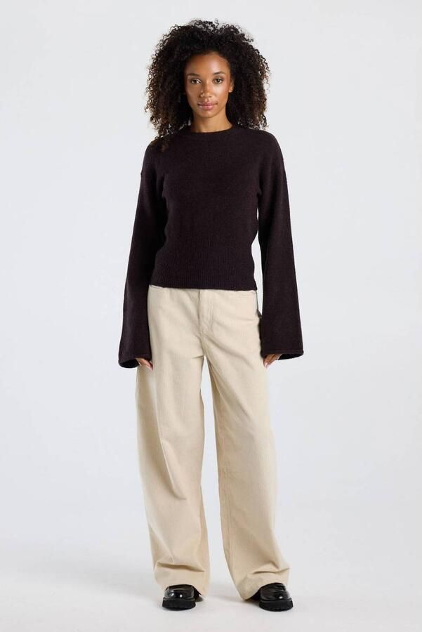 America Today corduroy baggy casual broek beige - Foto 2