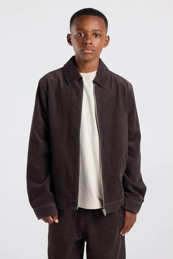 America Today corduroy overshirt bruin Overhemd Jongens Katoen Klassieke kraag