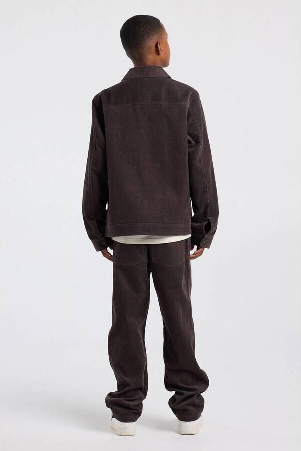 America Today corduroy overshirt bruin Overhemd Jongens Katoen Klassieke kraag - Foto 2