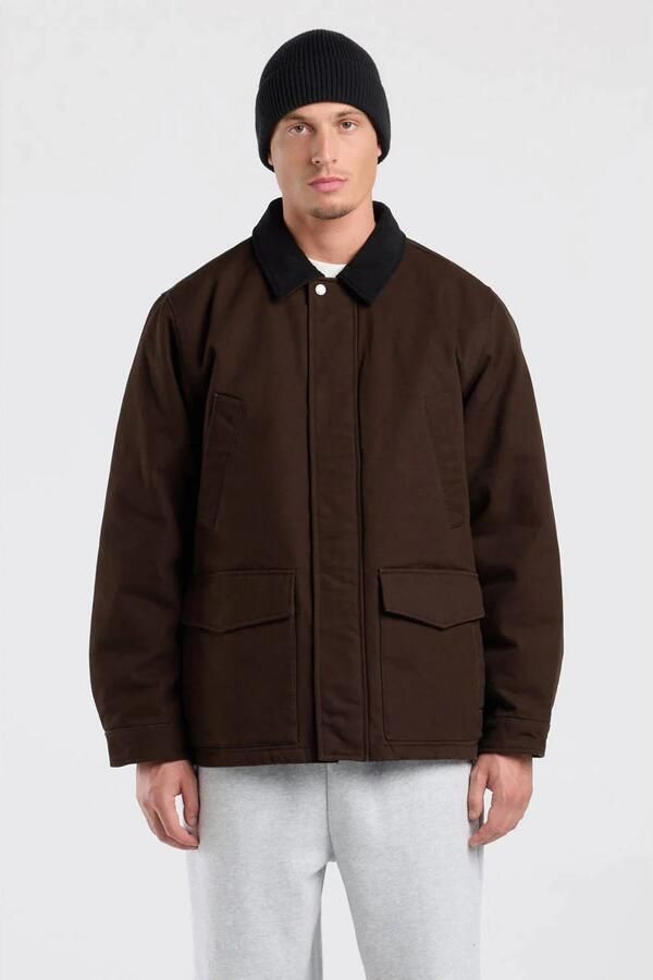 America Today corduroy winterjas bruin