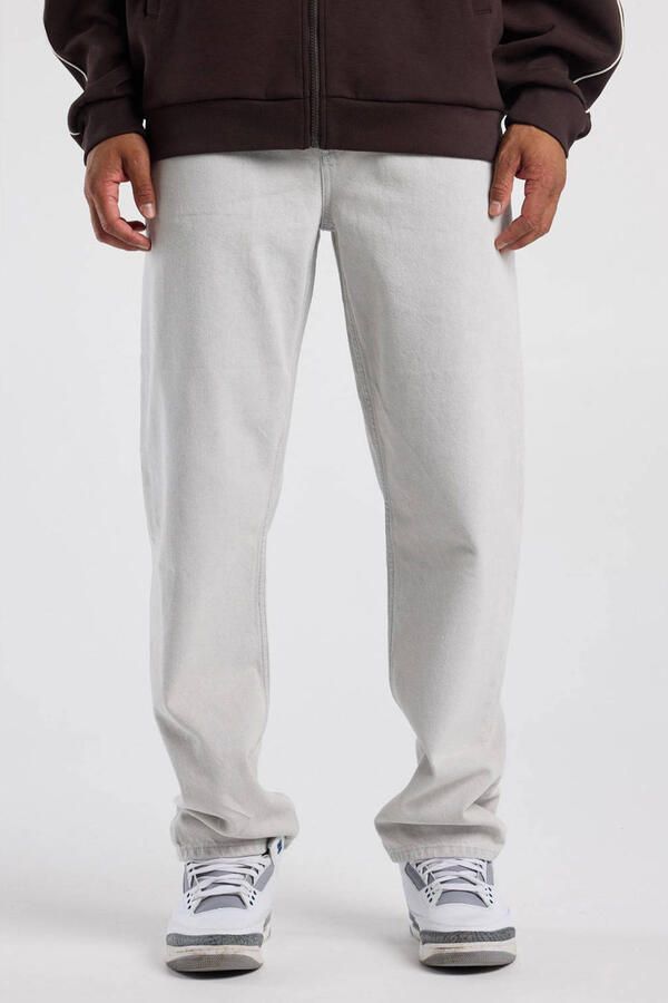 America Today Dallas loose fit jeans lichtgrijs