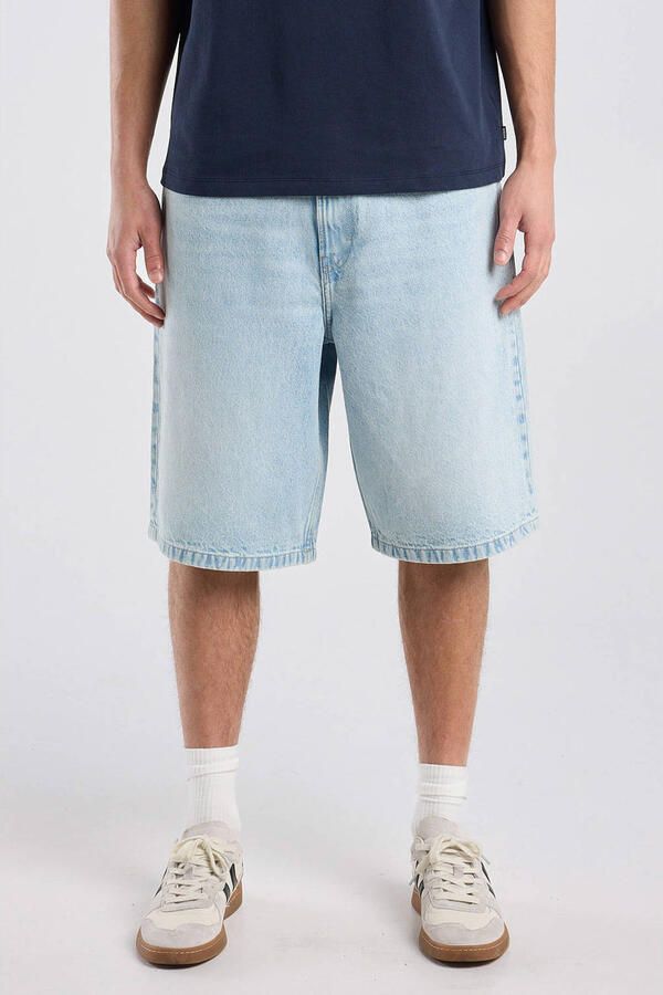 America Today denim baggy short blauw