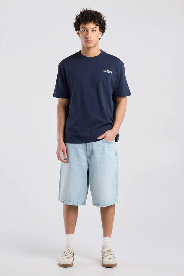 America Today denim baggy short blauw - Foto 3