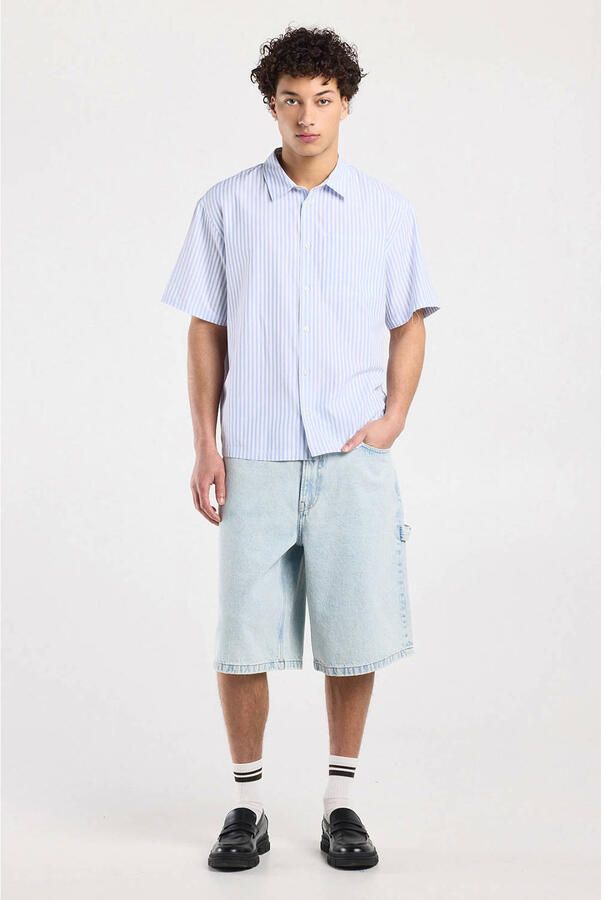 America Today denim baggy short blauw - Foto 3