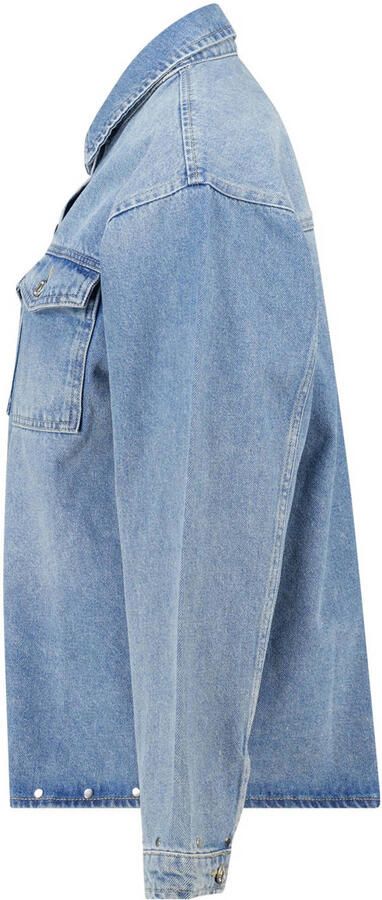 America Today denim blouse medium blue denim - Foto 3