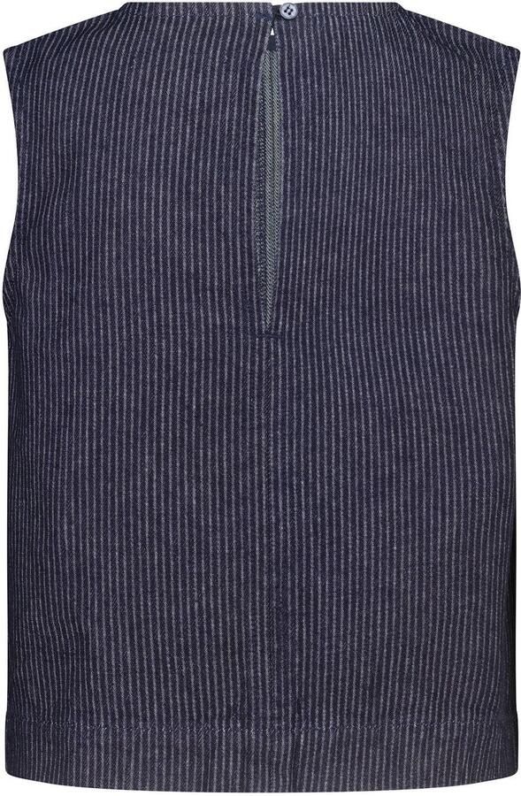 America Today denim gestreepte top donkerblauw - Foto 2