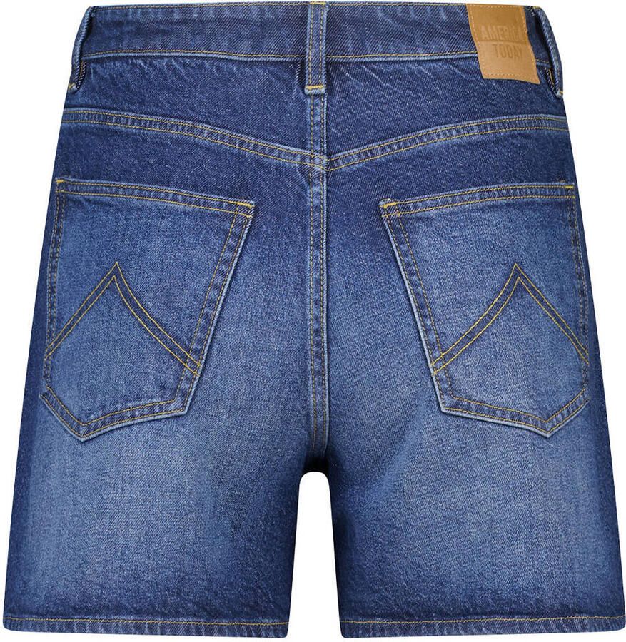 America Today denim regular high waist short dark blue denim - Foto 2