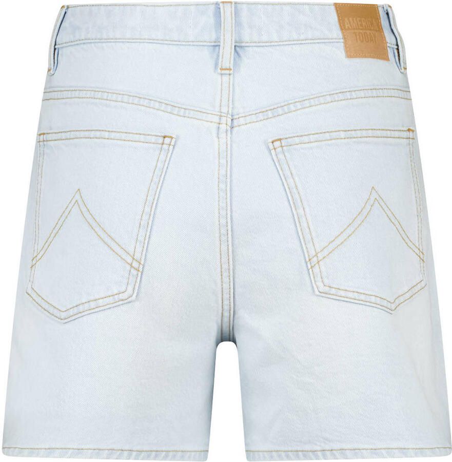 America Today denim regular high waist short light blue denim - Foto 2