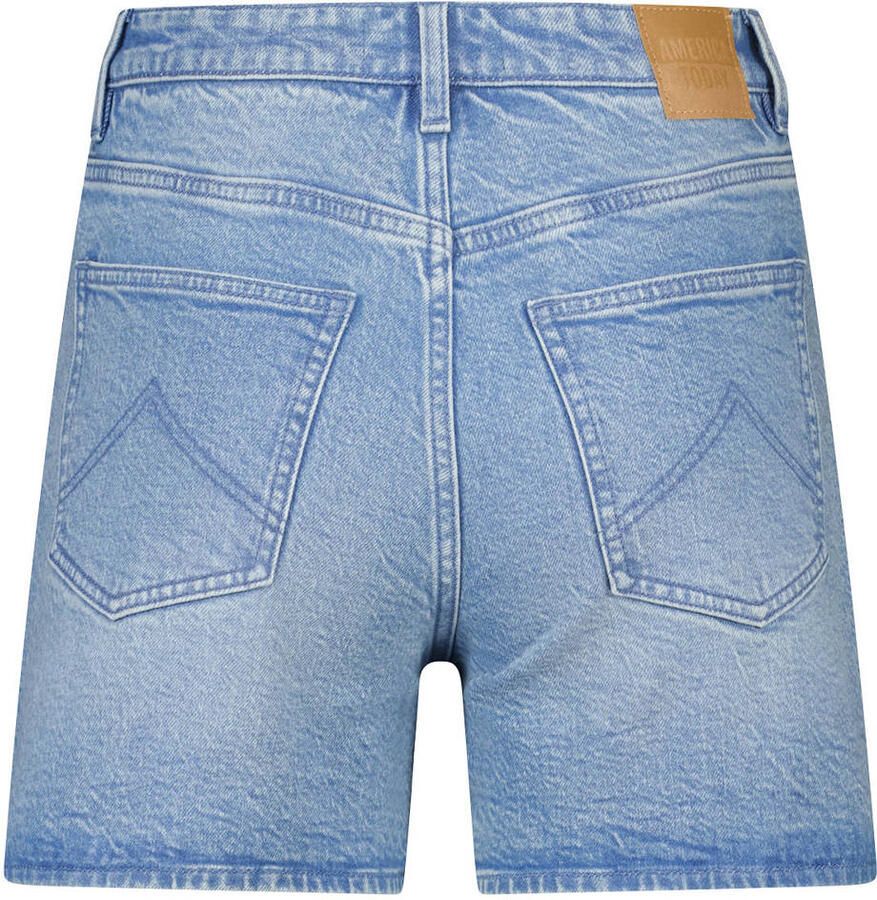 America Today denim regular high waist short medium blue denim - Foto 2