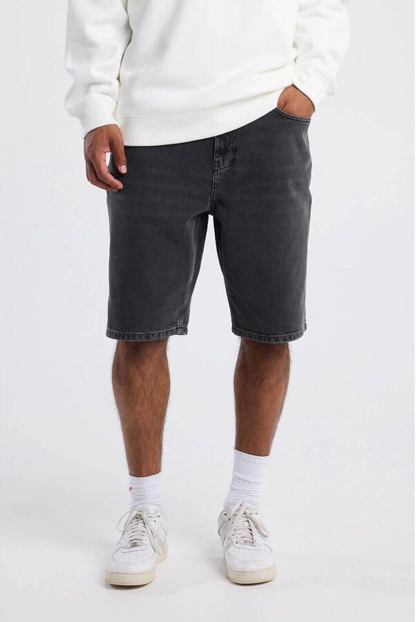 America Today denim regular short zwart - Foto 1