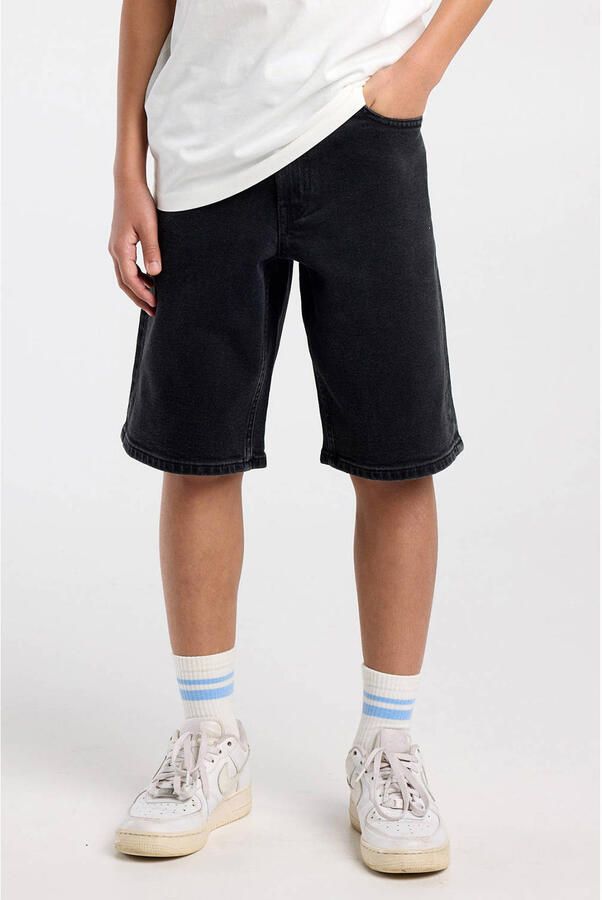 America Today denim short black denim
