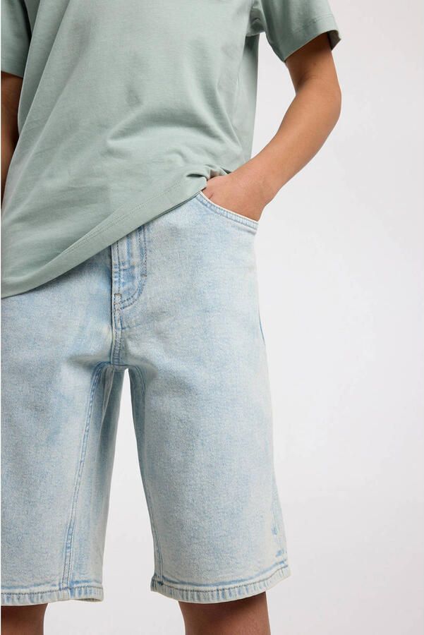 America Today denim short light blue denim
