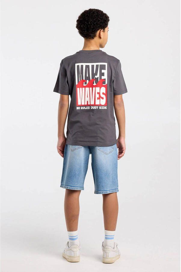America Today denim short medium blue denim - Foto 2