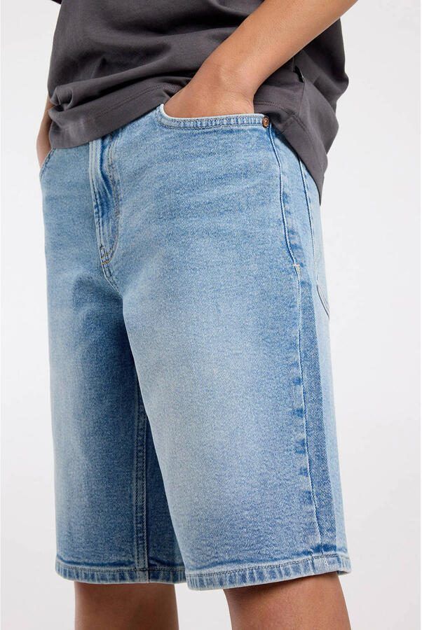 America Today denim short medium blue denim - Foto 3