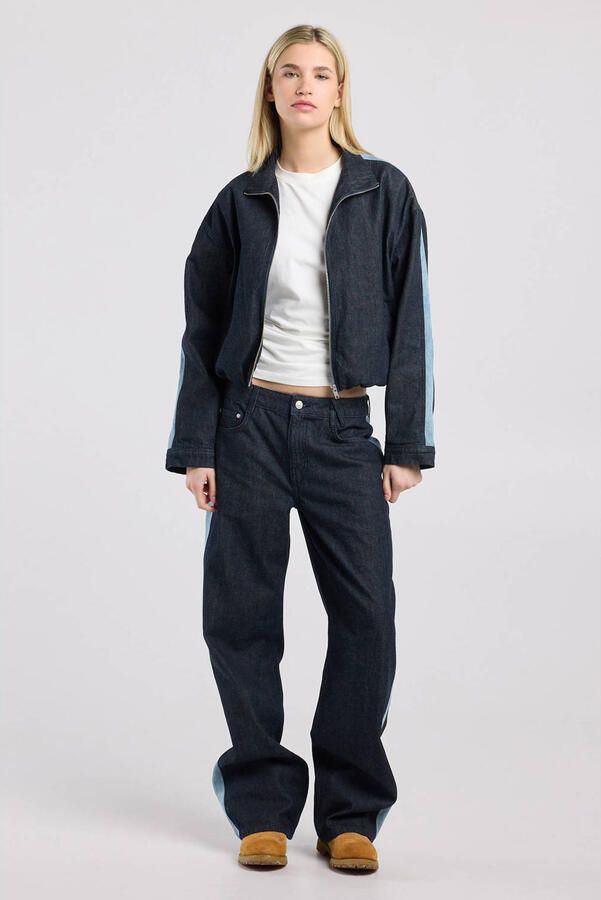 America Today denim spijkerjas dark blue denim - Foto 3