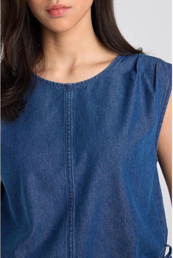 America Today denim top blauw - Foto 2