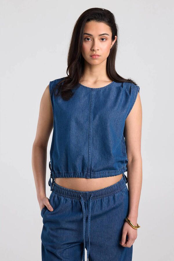 America Today denim top blauw
