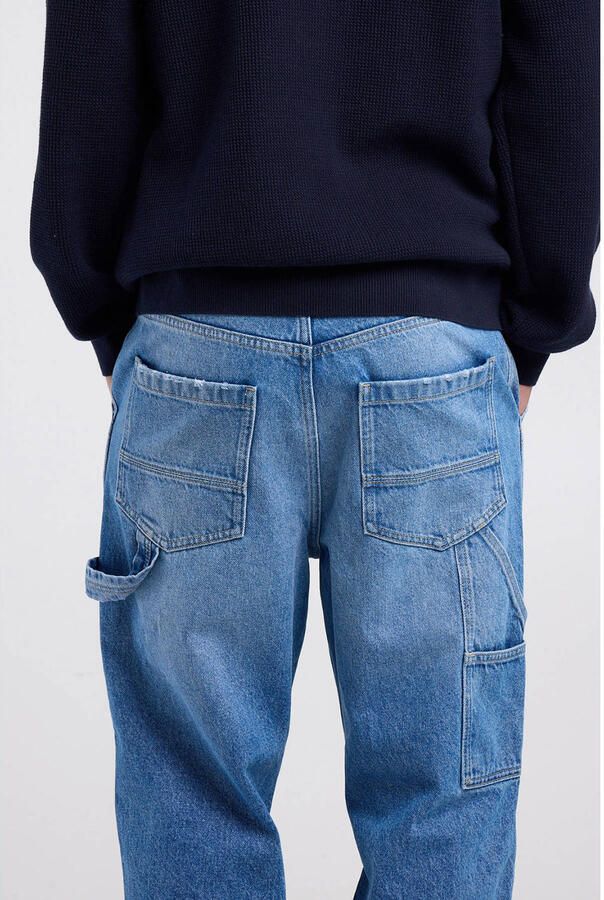 America Today Denver cargo jeans medium blue