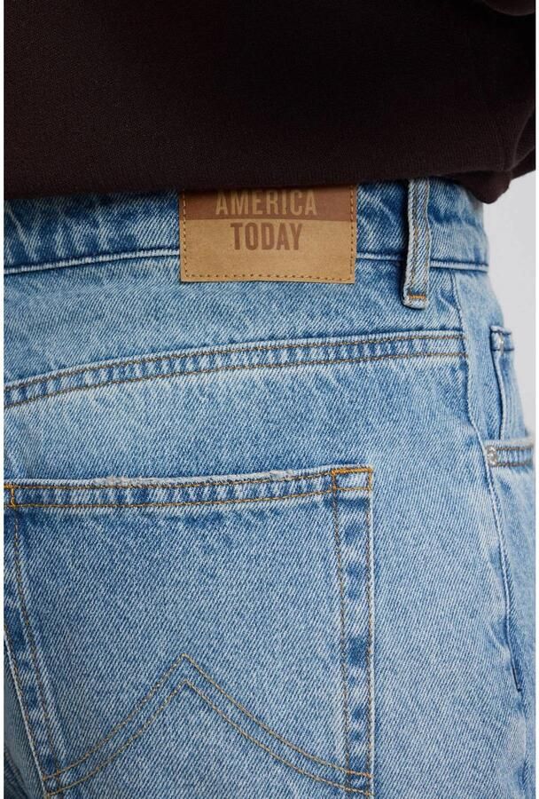 America Today Diego relaxed fit straight leg jeans blauw - Foto 2
