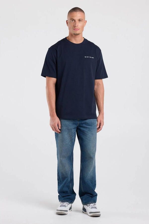 America Today relaxed fit T-shirt met backprint donkerblauw - Foto 3