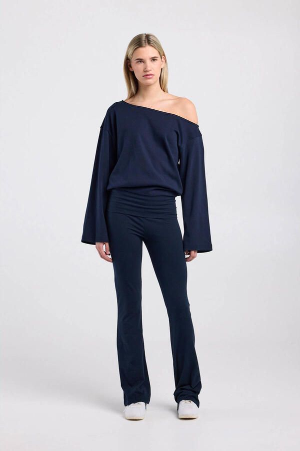 America Today flared high waist legging marineblauw - Foto 3