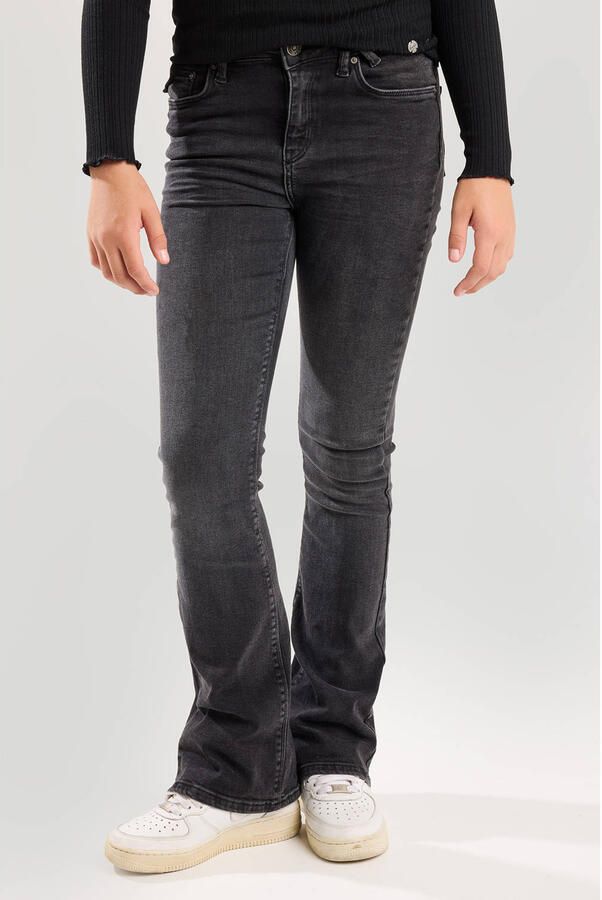 America Today flared jeans Emily Flare Jr washed black Zwart Meisjes Stretchdenim 134 140 - Foto 2