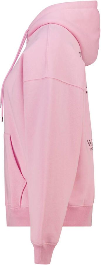America Today gebloemde hoodie met backprint roze - Foto 2