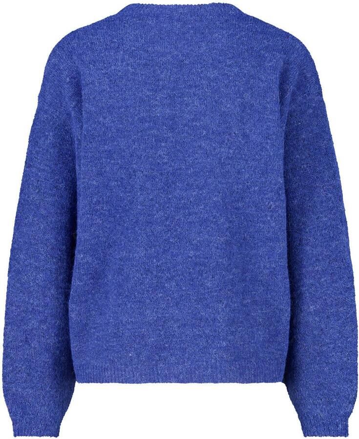 America Today gebreide gemêleerde trui met wol blauw - Foto 2
