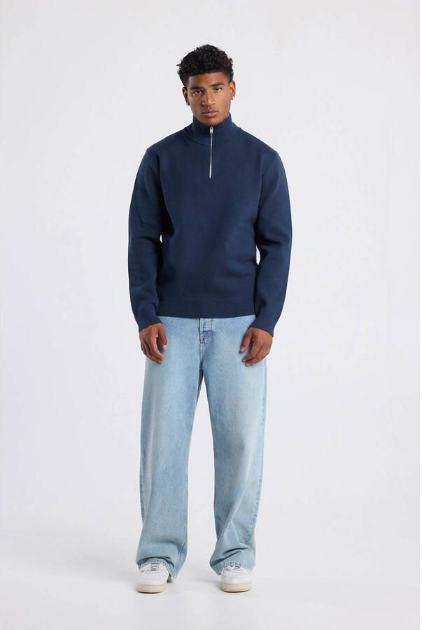 America Today gebreide trui blauw - Foto 3
