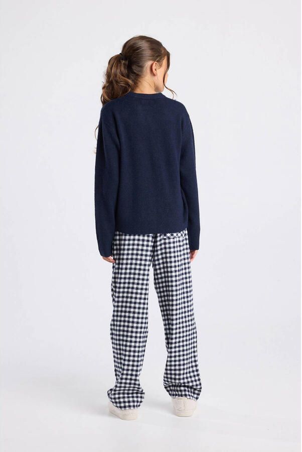 America Today gebreide trui donkerblauw - Foto 3