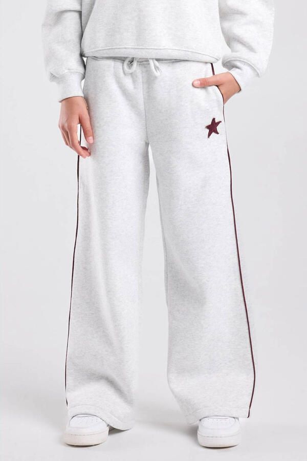 America Today gemêleerde sweatpants lichtgrijs